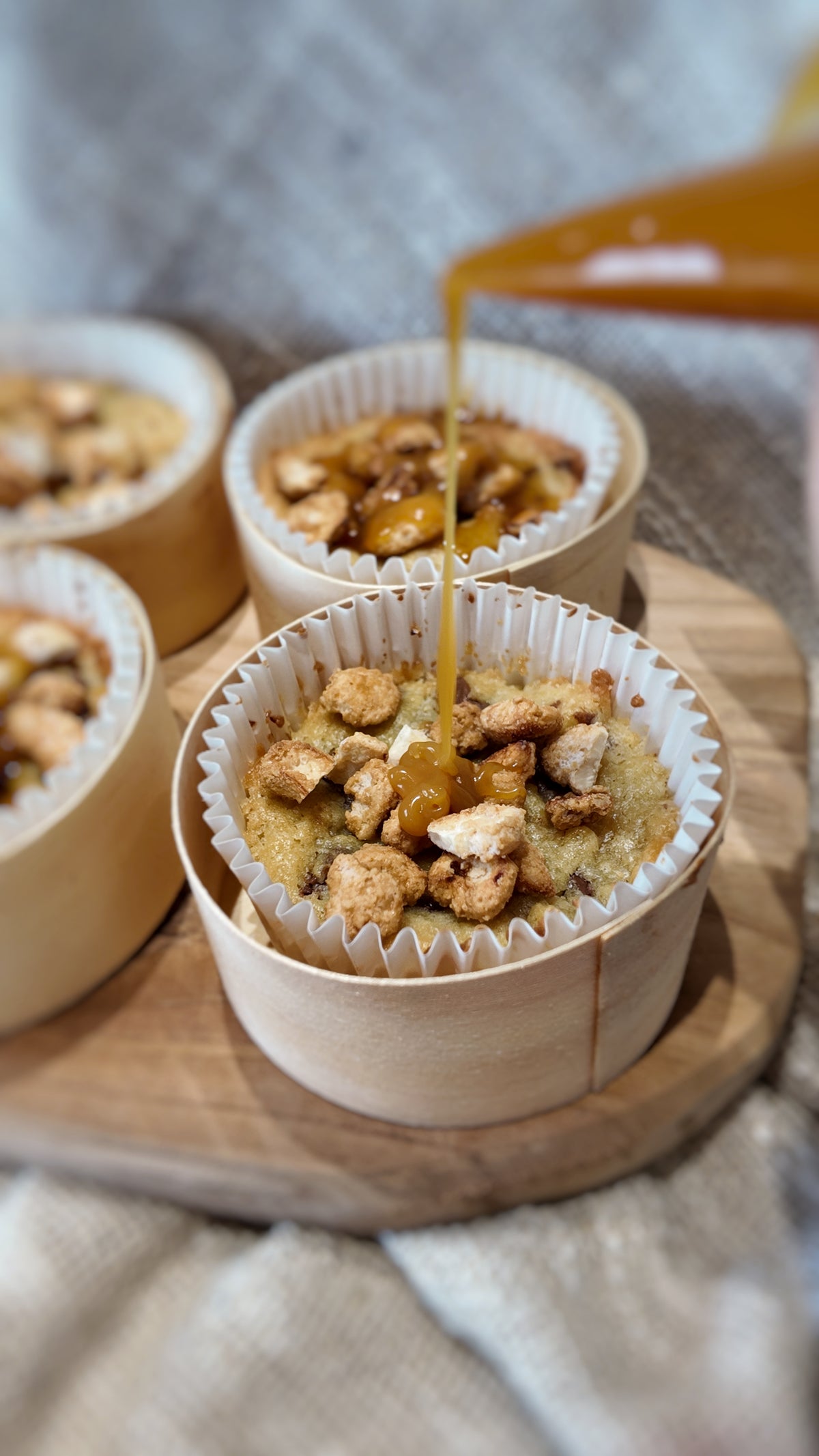 Box 4 cookies Noix de cajou, chocolat au lait et caramel passion