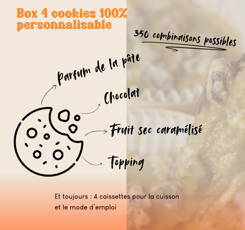 Box 4 cookies 100% personnalisable